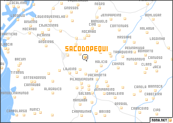 map of Saco do Pequi