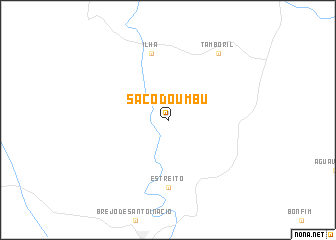 map of Saco do Umbu