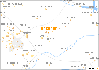 map of Saconon