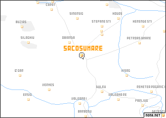 map of Sacoşu Mare