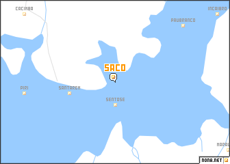 map of Saco