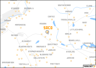 map of Saco