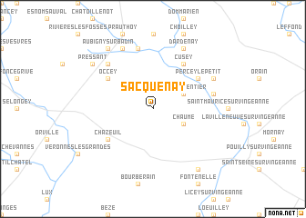 map of Sacquenay