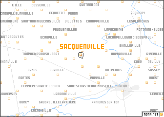 map of Sacquenville