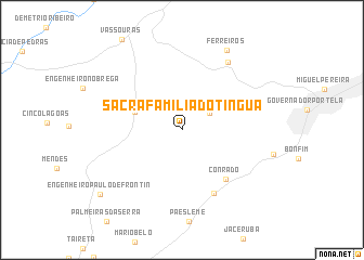 map of Sacra Família do Tinguá