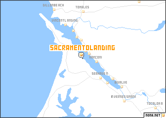 map of Sacramento Landing