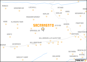 map of Sacramento