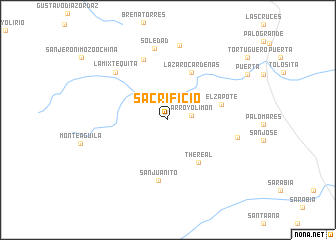 map of Sacrificio