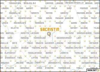 map of Sacristin