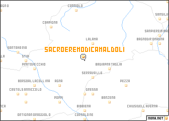 map of Sacro Eremo di Camaldoli