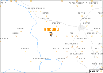 map of Săcueu