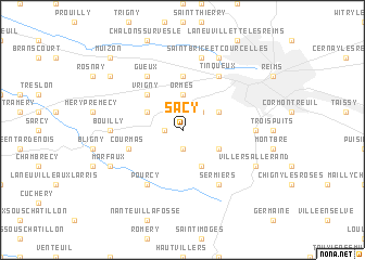 map of Sacy