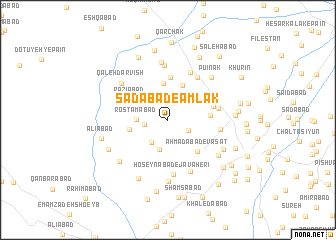 map of Sa‘dābād-e Amlāk