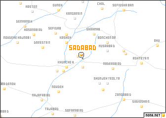 map of Sa‘dābād