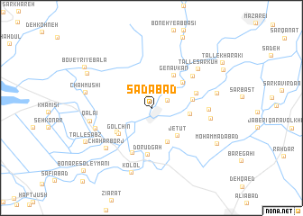 map of Sa‘dābād