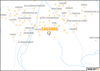 map of Sa‘dābād