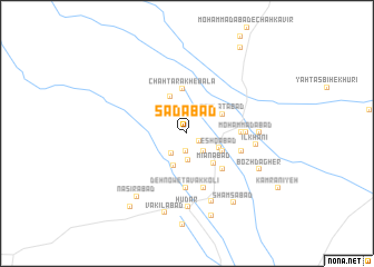 map of Sa‘dābād