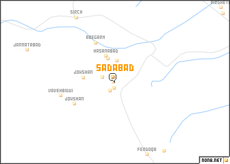 map of Sa‘dābād