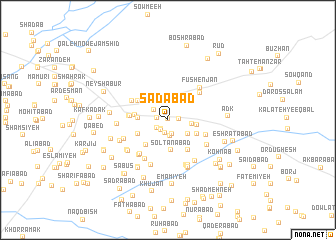 map of Sa‘dābād