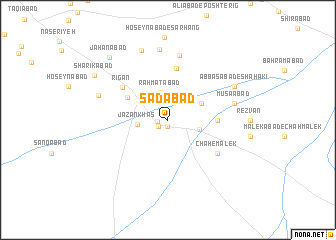 map of Sa‘dābād