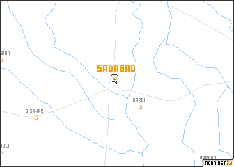 map of Sadābād