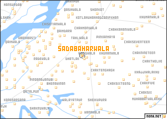 map of Sadābahārwāla