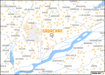 map of Sāda Chak