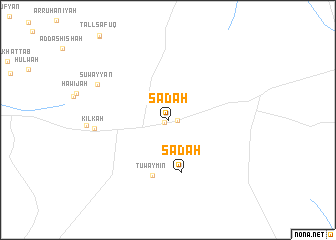 map of Sa‘dah