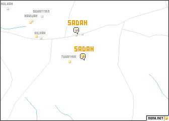 map of Sa‘dah