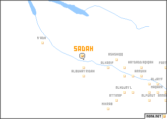 map of Şa‘dah