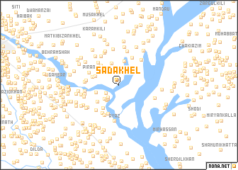 map of Sāda Khel