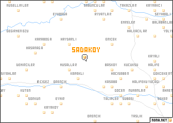 map of Sadaköy