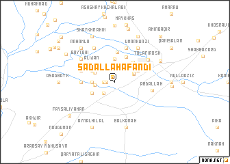 map of Sa‘d Allāh Afandī