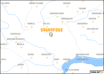 map of Sadanfodé