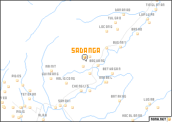 map of Sadanga