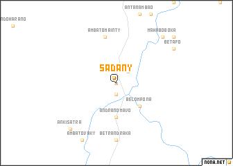 map of Sadany