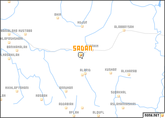 map of Sa‘dān