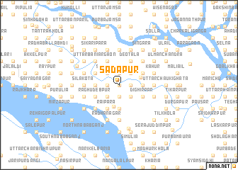 map of Sādāpur