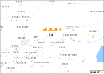 map of Şadaqīān