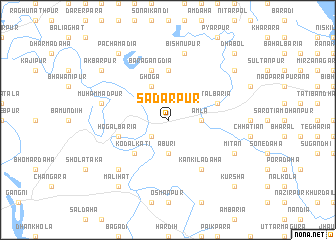map of Sadarpur