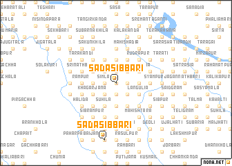 map of Sadāsibbāri