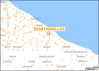 map of Sādāt Maḩalleh