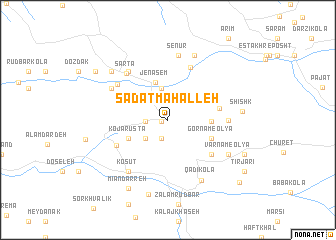 map of Sādāt Maḩalleh