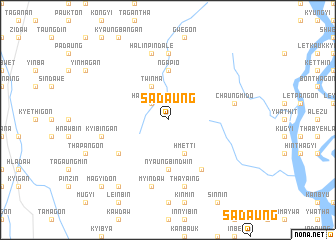 map of Sadaung