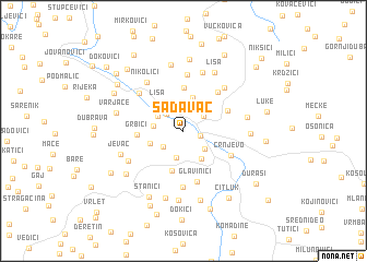 map of Sađavac