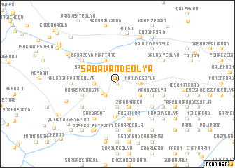 map of Sa‘davand-e ‘Olyā