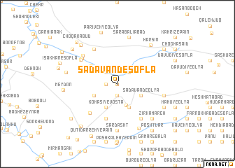 map of Sa‘davand-e Soflá