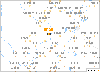 map of Sadaw