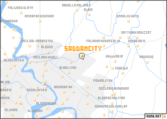 map of Şaddām City