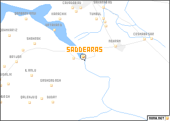 map of Sadd-e Aras